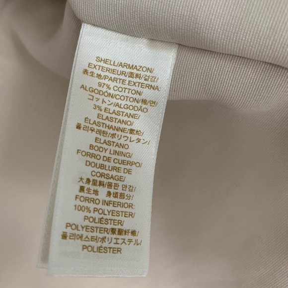 Kate Spade Navy/Beige Coat - Women's Size Small - Picture 3 of 5